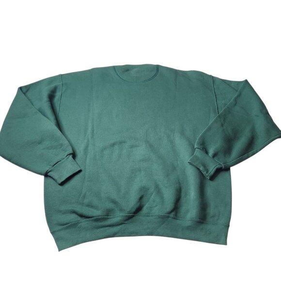Vintage Irish Sweatshirt Men's Large Green Embroidered Sweatshirt Jerzees Y2K - Picture 5 of 7